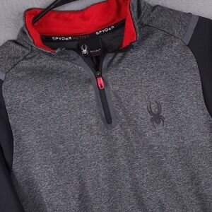 Spyder Active Wear Mens Small 1/4 Zip Pullover Jacket Fishing Beach SPM816MS